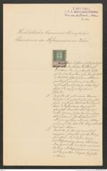 k.k. naturhistorisches Hofmuseum, Intendanzakten 1885-1896 (Hauer), Aktenzahl Z.523/1893, Seite 1